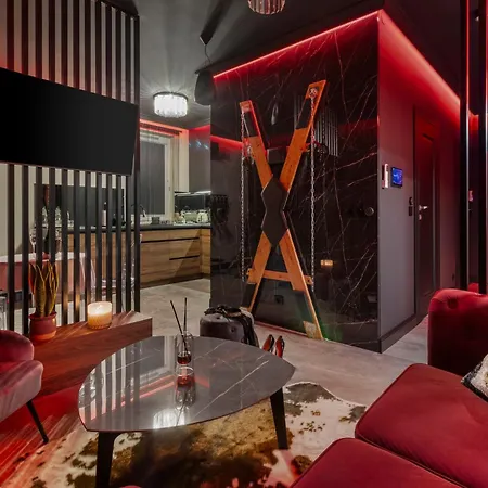 Appartement Secret Bdsm - Stylowy I Klimatyczny Dla Doroslych, New - Fotel Gyno, Klimatyzacja, Parking Podziemny *