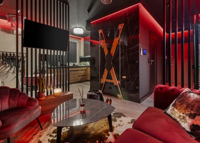 Lejlighed Secret Bdsm - Stylowy I Klimatyczny Dla Doroslych, New - Fotel Gyno, Klimatyzacja, Parking Podziemny *